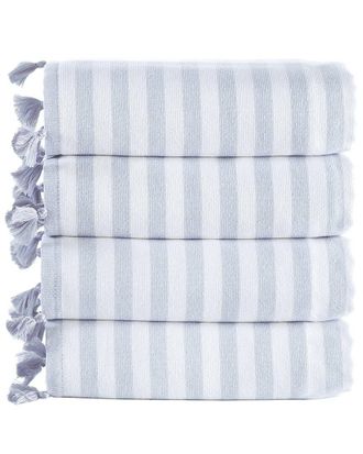 Brooks Brothers Turkish Pesthemal 4Pc Hand Towels