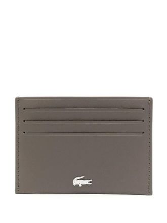 Lacoste fg leather cardholder - men - Calf Leather - One Size - Brown