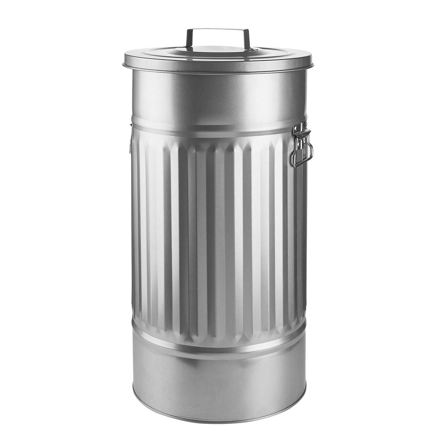 Butlers Retro Mülltonne Oskar 40l Mülleimer mit Deckel und Tragegriffen | Küche Abfalleimer ideal als Mülleimer für gelben Sack, Pfandbehälter, Futtertonne, W ab 29,99 €