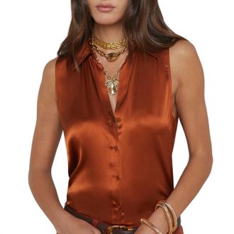 L'agence Emmy Blouse In Ginger