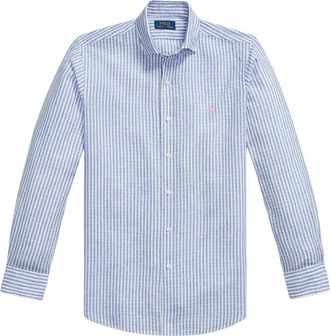 Ralph Lauren Hemd - Heren - Casual Overhemden - Blauw - M - Overhemden