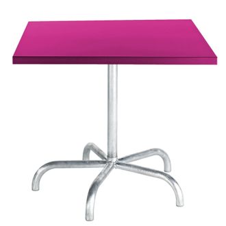 Schubiger M&ouml;bel Metalltisch S&auml;ntis Quadratisch