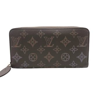 Louis Vuitton Gray Leather Long Wallet (Bi-Fold) (Pre-Owned)