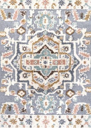 Jonathan Y Designs Aziza Persian Medallion High-Low Area Rug in Multi at Nordstrom, Size 2Ft 0In X 8Ft 0In