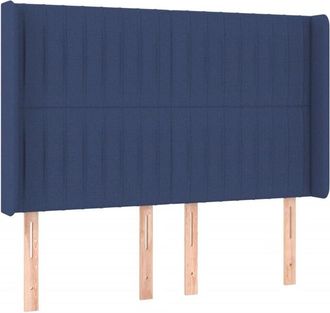 vidaXL Cabecero Con Led De Tela Azul 147x16x118/128 Cm Vidaxl