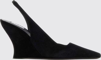 Alaia Slingback con zeppa Wave in camoscio