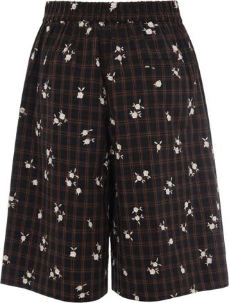 Ganni Womens Bermuda Shorts Cappuccino Organic Cotton