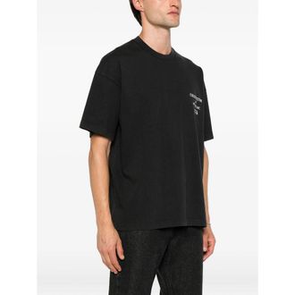 Cole Buxton Logo-Print Cotton Jersey T-Shirt - Black