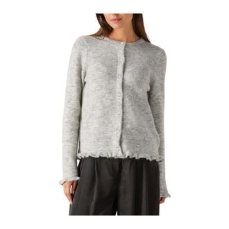 Selected Dames, Truien, Grijs, Maat: XS Wol