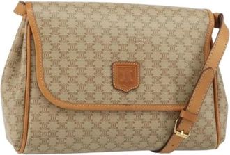 Celine Pre-owned Cross Body Bags, female, Beige, Size: ONE SIZE Pre-owned Plastic Crossbody Bag