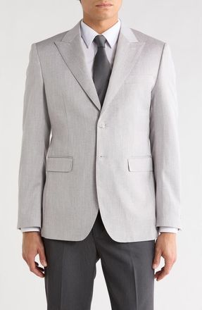 Elie Tahari Slim Fit Textured Blazer in Grey at Nordstrom Rack, Size Xx-Large