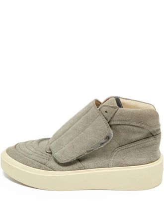 Fear of God suede high-top sneakers - men - Calf Suede/Calf Leather/Rubber - 43 - Grey