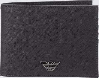 Emporio Armani Technical Fabric Bifold Wallet with Coin Pocket