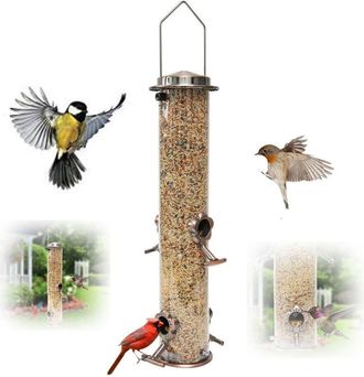 OEM Mangiatoia Per Uccelli Da Appendere In Giardino E Nel Cortile Con 4 Aperture Per LAlimentazione, Ideale Per Osservare Gli Uccelli