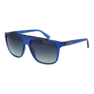 Guess Blue Stainless Steel Mens Sunglasses