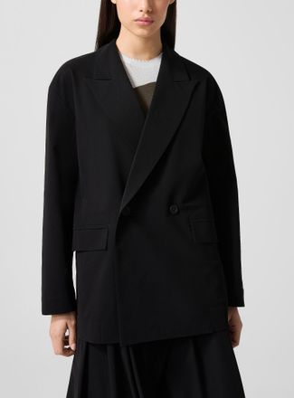 Issey Miyake Womens Looped double-breasted loose Blazer Jacket