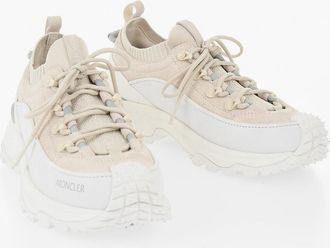Moncler Low-top Leather and Fabric Sneakers TRAILGRIP LITE3 with Vibram Sole Moncler
