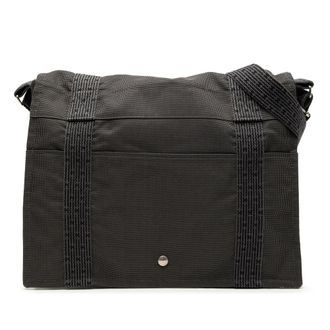 Herm&egrave;s Grey Canvas Herline Besace MM