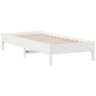 Berkfield Home Bed Frame without Mattress White 100x200 cm Solid Wood Pine