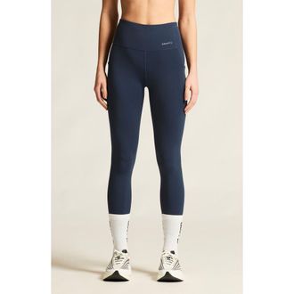 Craft Essence High Waist Pocket Tights in Blaze at Nordstrom, Size X-Large