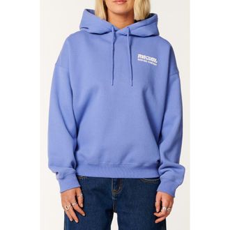 Rip Curl Surf Puff Print Graphic Hoodie in Medium Blue at Nordstrom, Size Xx-Large