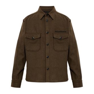 AllSaints Palermo Shirt - Heren - Casual Overhemden - Groen - XS - Wol - Overhemden