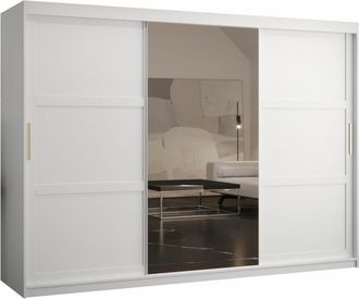 Mirjan24 Mobilier1 - Armario Ferfere 105, Blanco, 200x250x62cm, Puertas De Armario: Correderas, N&uacute;mero De Estantes: 0