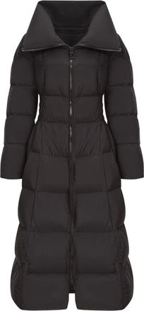 Cesare Gaspari Abrigo Largo de Plumas Luxe - Coats - Mujer - Negro - L