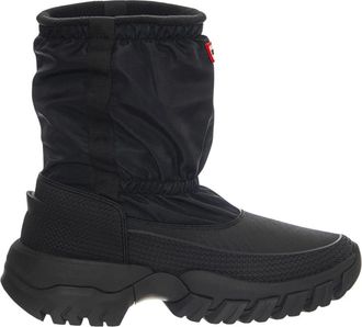 Hunter Wanderer Short Snow Boot - Heren - Snowboots - Zwart - 45 EU - Leer - Fitness