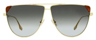 Victoria Beckham VB239S Tea Cup Metal Frame Sunglasses - Gold
