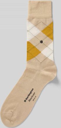 Burlington Socken aus Baumwoll-Mix Modell MANCHESTER in Offwhite Melange, Gr&ouml;&szlig;e 40-46