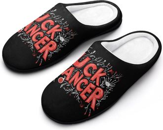 Generic Fuck1 Cancer Mens Slippers Memory Foam Winter Warm Sandals Slip On House Shoes Size 7-14