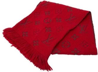 Louis Vuitton Pre-owned Scarves, female, Red, Size: ONE SIZE Pre-owned Silk Scarf