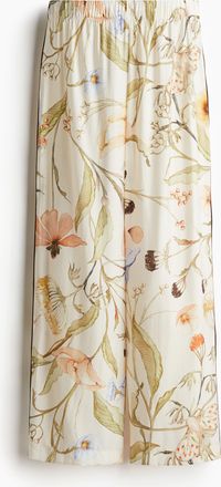 H&M Hose mit Paspeldetails - Cremefarben/Gebl&uuml;mt