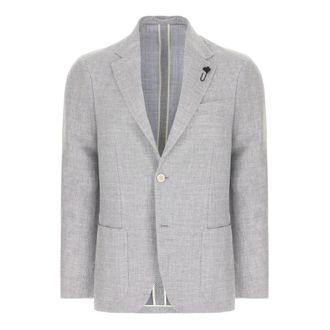 Lardini Blazers, male, Gray, Size: L Giacca Roma Blazer