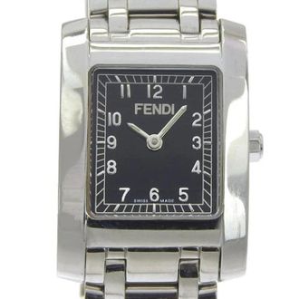 Fendi Pre-owned Orologi Stainless Steel Watch 7000L - Dames - Vintage Horloges - Zwart - ONE Size - Vintage