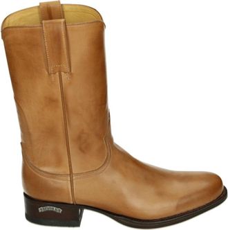 Sendra Heren leren laarzen- Cognac kleur - Dames - Cowboylaarzen - Bruin - 42 EU - Leer - Schoenen