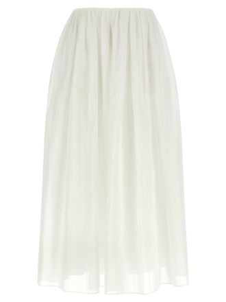 Brunello Cucinelli White Cotton Mini Womens Skirt