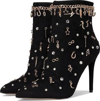 Jessica Simpson Lupire Charm Bootie Womens Boots Black : 8.5 M, Faux Leather