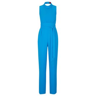 HUGO BOSS Hugo Womens Kisuse Jumpsuit in Blue - Size 12 UK