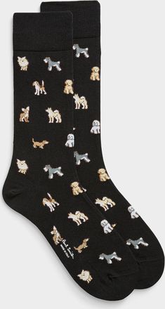 Paul Smith Mens Mini-dog dress socks