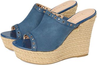Journee Collection Yari Womens Wedge Shoes Navy : 7.5 M, Synthetic