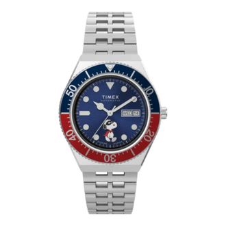 Timex x Peanuts M79 Automatic 40mm Watch in Blue Men - OS
