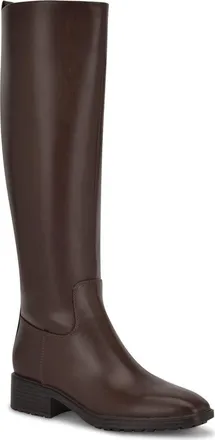 Nine West Barile Knee High Boot in Dark Brown 201 at Nordstrom, Size 10.5