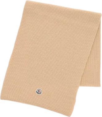 Moncler Halst&oslash;rkl&aelig;de - unisex - Wintersjaals - Beige - ONE Size - Wol - Accessoires
