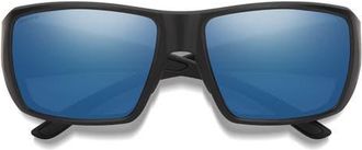 Smith Guides Choice 58mm ChromaPop Polarized Wraparound Sunglasses in Black /Chromapop Glass Blue at Nordstrom