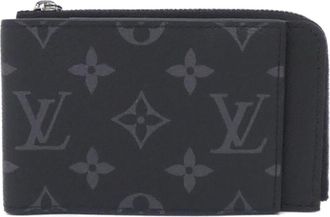 Louis Vuitton Monogram Eclipse Black Coated Canvas Wallet (Bi-Fold) (Pre-Owned)