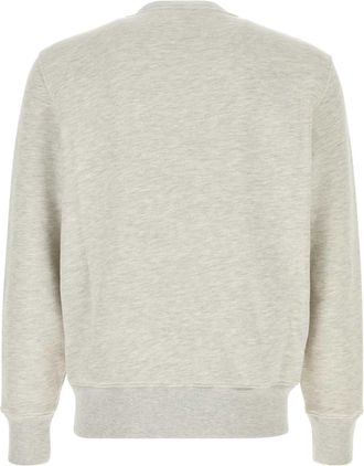 Autry Mens Melange Light Grey Cotton Sweatshirt Jerseymelange Exterior: Felpe Sweater