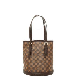 Louis Vuitton Brown Pvc Leather Shoulder Bag Tote Bag (Pre-Owned)