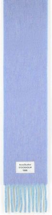 Acne Studios Light Blue Alpaca And Wool Blend Scarf